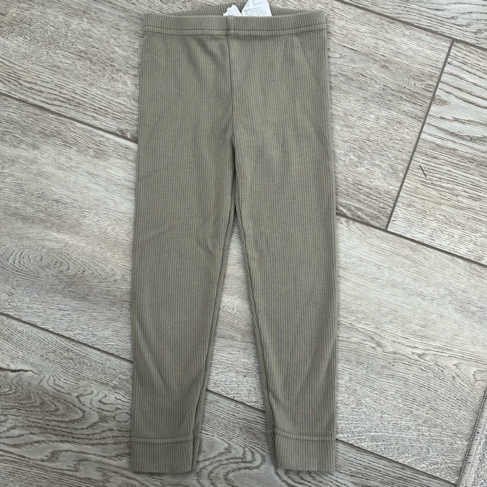 Jamie Kay organic cotton ribbed legging. 3T